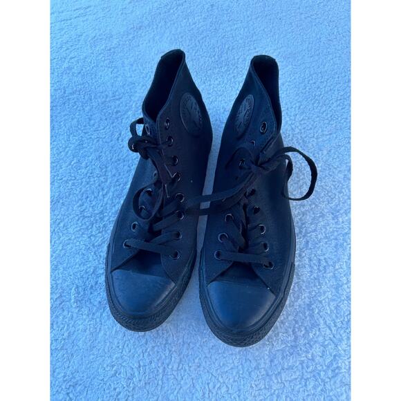 $75 Chuck Taylor All Star Canvas Black Monochrome Size 8.5 main image 6